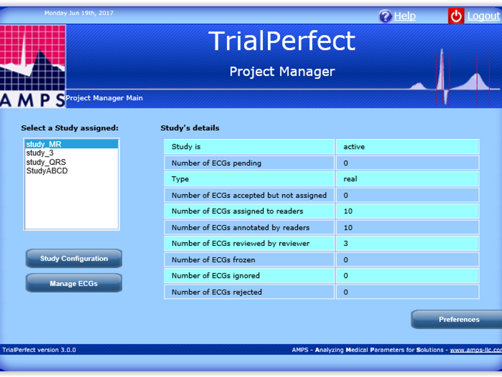AMPS LLC announces the release of version 3 of TrialPerfect, its back-end database system